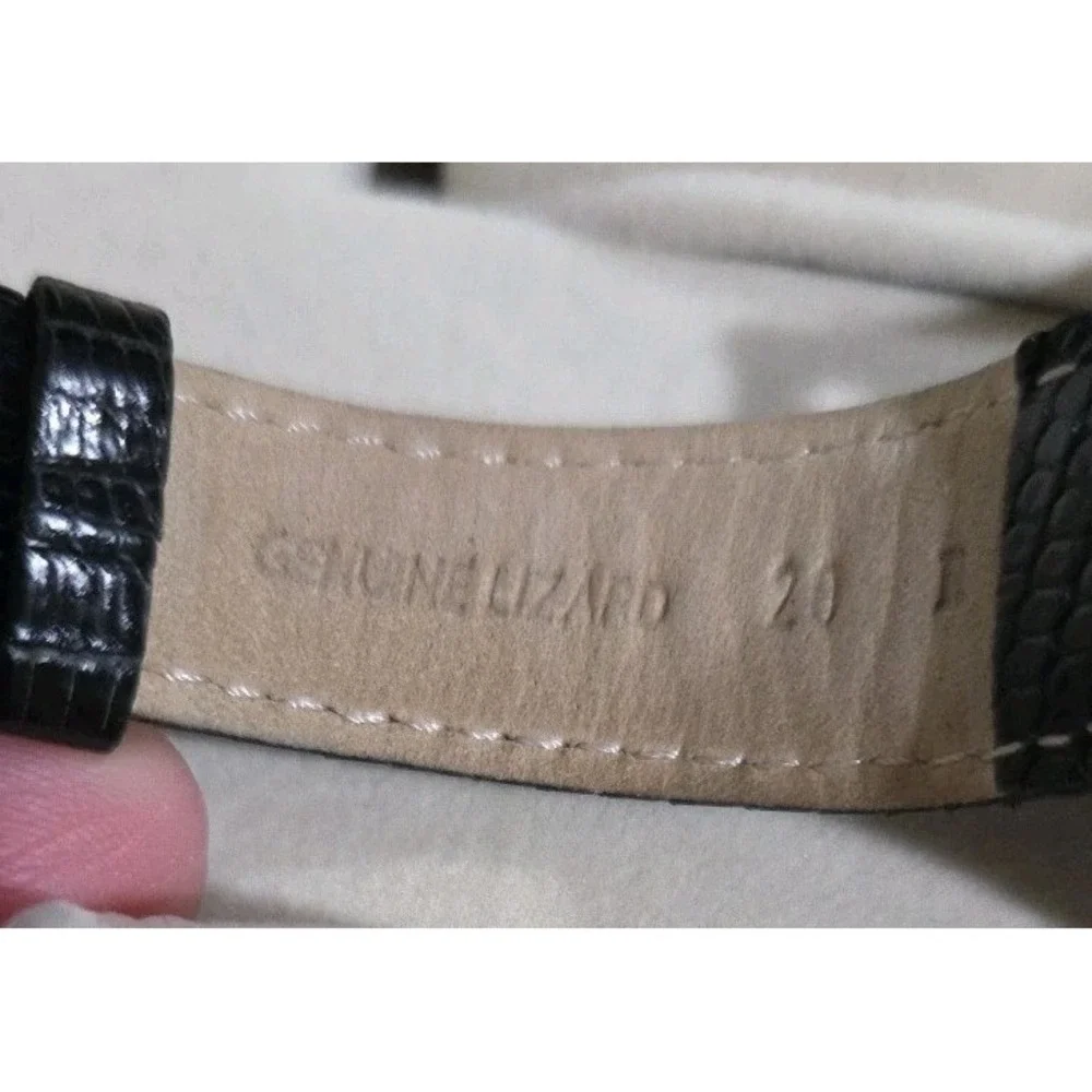 Croton Dual Time Japan MVT Genuine Lizard Band‎